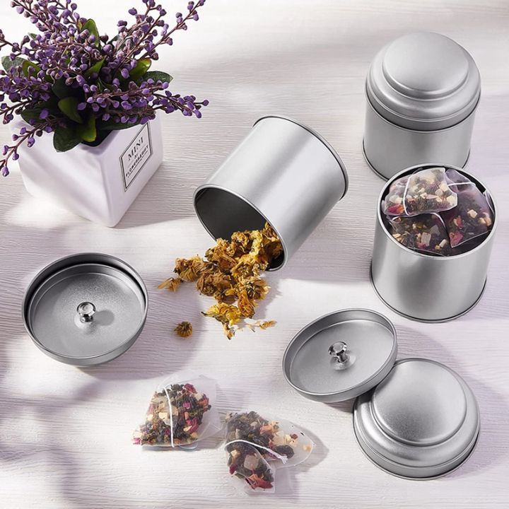 12-pcs-tea-tin-canister-with-airtight-double-lid-8oz-round-tin-can-box-small-kitchen-tea-canister-loose-leaf