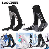 Loogdeel Winter Outdoor Sport Ski Socks Snowboard Hiking Socks Wearable Thick Warmth Towel Bottom Socks Long Tube Men Women Kids