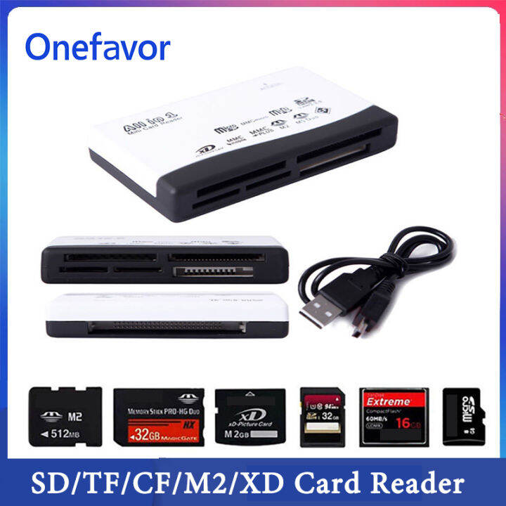 Multifunction Allinone Card Reader SD/TF/CF/M2/XD Mobile Phone