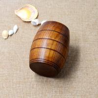 Creative Wine Barrel Wooden Mugs Shape Natural Wooden Beer Tea Milk Cup Carved Home Kitchen Bar Pub Drinkware Gift Beer Cup