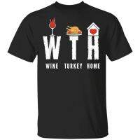 CLOOCL Thanksgiving T-Shirts When Turkey Home Sticker Printed Tees Adult Teens Casual Shirts 100% Cotton T-Shirt Dropshipping XS-4XL-5XL-6XL