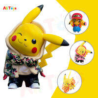 AliToys Pokemon Pikachu Anime ตุ๊กตาของเล่นน่ารักสำหรับลูกบอลเด็ก Deformed ไข่ตุ๊กตาขยับแขนขาได้การศึกษาประกอบคอลเลกชันหุ่นจำลองทำจากพีวีซีรุ่น Boy ขอ