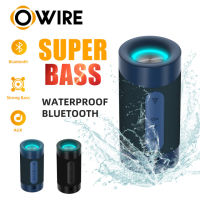 OWIRE G34 ลำโพงบลูทูธ Portable Wireless Speakerทรงกระบอกพกพาสะดวก การเล่นการเชื่อมต่อเสียงแบบคู่ แสงที่มีสีสัน