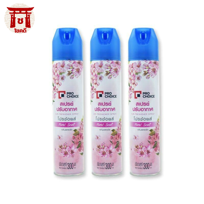 salePro Choice Air Freshener Spray Floral Scent 300 ml x 3+1 pcs.โปรช้อยส์ สเปรย์ปรับอากาศ กลิ่นฟลอรัล 300 มล. x 3+1 กระป๋อง. รหัสสินค้าli1121pf