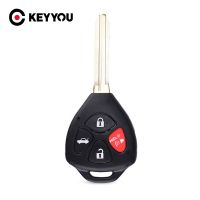 ∋◎ KEYYOU 4 Buttons Remote Car Key Shell Case Fob For Toyota Camry 2007 2008 2009 2010 Avalon Corolla Matrix RAV4 Venza Yaris