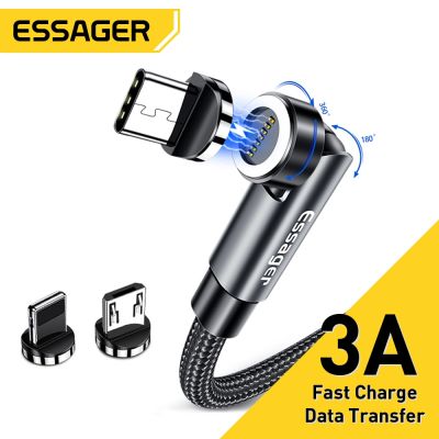 （A LOVABLE） EssagerMagnetic CableCharge 540 RotateUSB Type CFor iPhone 13 XiaomiMagnetData Wire Cord