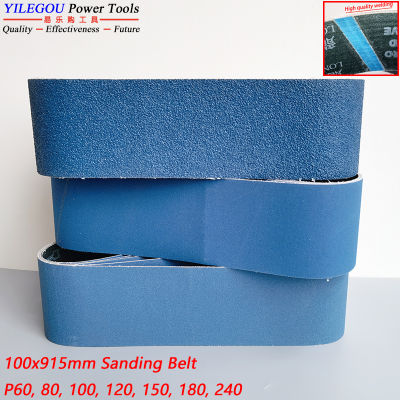 5 Pieces 100 * 915mm Sanding Belt Grinding Metal. 4"x36" Abrasive Belt (Zirconia Alumina) Polishing Stainless Steel. P60#-240#.