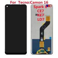 6.8 "สำหรับ Tecno Camcon16/Spark 6 /Pova LCD พร้อมหน้าจอสัมผัสสำหรับ Tecno CE7 KE7 LD7จอแสดงผล Pantalla สมบูรณ์