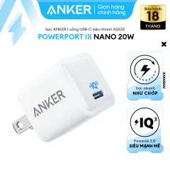Sạc Anker 511 Nano Pro PIQ 3.0 20W ...