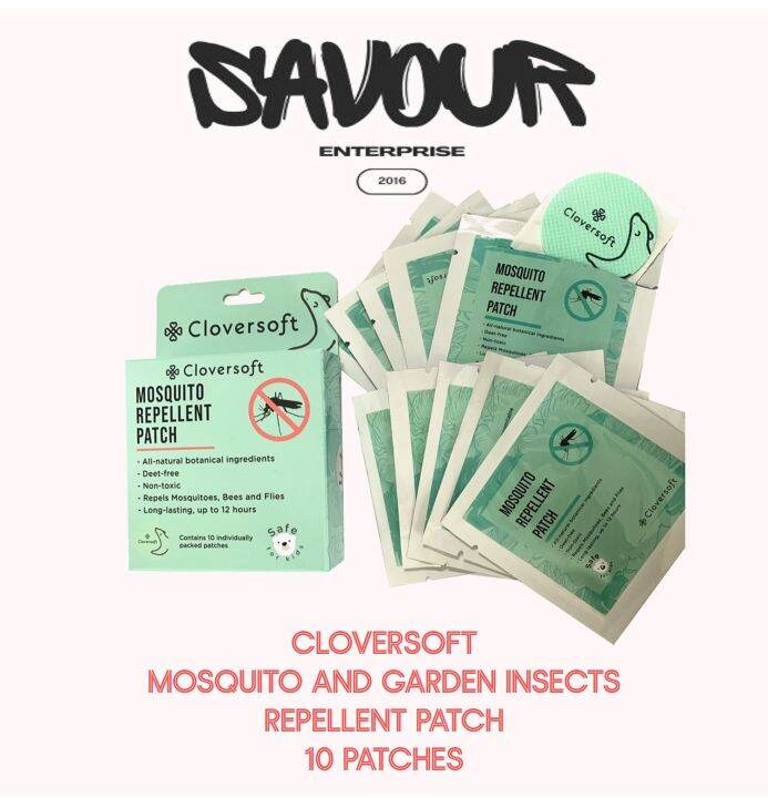 Cloversoft Mosquito and Garden Insects Repellent Patch | Lazada Singapore