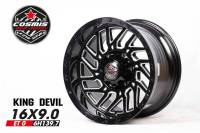 ล้อแม็กใหม่ ขอบ16 - COSMIS รุ่น KING DEVIL - สีดำเงาสอดเงิน - ขอบ16 x 9.0 x 6รู139 ET0/0 - ส่งฟรี Kerry Express - กรุณาสอบถามสต็อกก่อนกดสั่งซื้อ