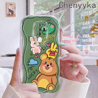 เคส Chenyyka สำหรับ OPPO A5เคส2020 2020 A9ลายการ์ตูนสัตว์แห่งความสุขเนื้อครีมดีไซน์ใหม่ขอบคลื่นนุ่มเคสมือถือกันกระแทกแบบใสโปร่งใสลายกล้องถ่ายรูปเรียบง่ายอ่อนโยนฝาครอบป้องกัน