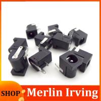 Merlin Irving Shop 5.5x2.1mm DC-005 DC Female Power Socket Plug Connectors Power Supply Barrel-Type Right Angle PCB Mount Terminal 5521