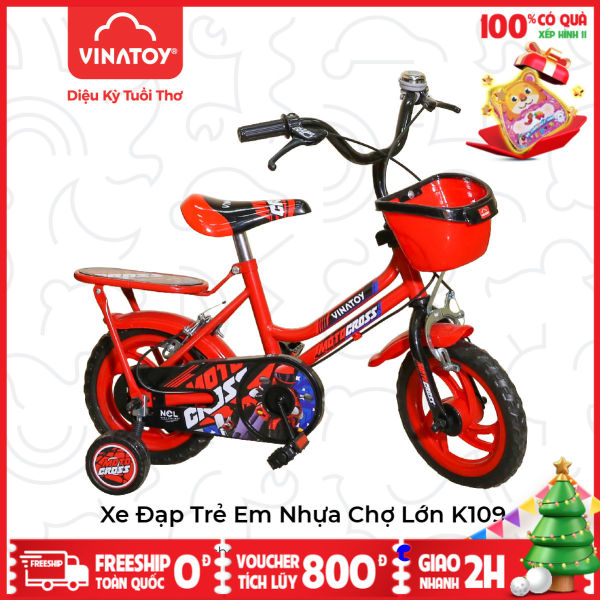 Xe đạp trẻ em Nhựa Chợ Lớn K109 Dành Cho Bé Từ 2 – 4 Tuổi