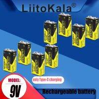 zmnf90 8PCS LiitoKala 9V 1100mAh Lithium Rechargeable Battery USB Charging 9v Li-ion Square Batteries for Walkie-talkie KTV-microphone