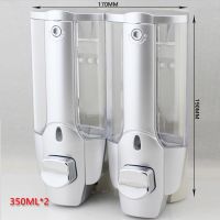 TookDee ที่กดสบู่เหลว แบบ 2ช่อง Soap Dispenser ที่กดแชมพู เจลล้างมือ น้ำยาล้างจาน ที่กดสบู่ติดผนัง ติดตั้งง่าย