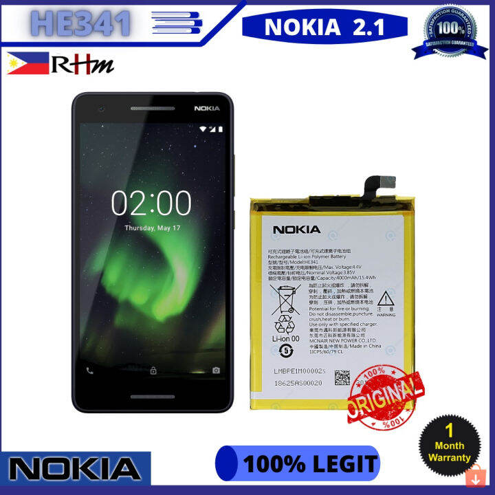 แบตเตอรี่สำหรับ-nokia-2-1-he341-3-85v-4000mah-ฟรีเครื่องมือ