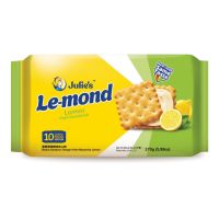 170 g Julies Le-mond Lemon Sandwich Biscuit  จูลี่ส์ ขนมปังกรอบสอดไส้ครีมรสเลมอน