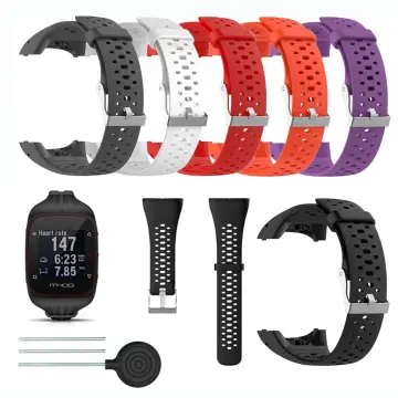 FIFATA Silicone Band Protective Case For Polar M430 M400 Sport Watch Strap  Bracelet+Protector Shell