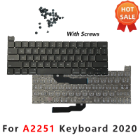 2020 ใหม่แล็ปท็อป A2251 Key Cap สำหรับ MacBook Pro Retina 13 "Keycaps คีย์คีย์บอร์ดเปลี่ยน US/UK/JA/SP/RU/GER/FR/IT-qlcaee181