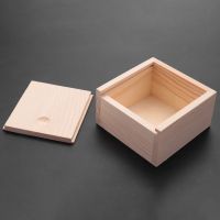 10X Small Plain Wooden Storage Box Case for Jewellery Small Gadgets Gift Wood Color