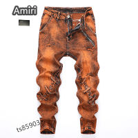 [คุณภาพสูงสุด] 100% Original Amiris Men S Skinny Jeans 2022 Fashion Trend Slim Fit Denim Pants High Street Hip-Hop Punk Jeans