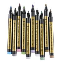 Metal Marker Pen 10 Color Thick Head Set Paint Art Watercolor Pen Environmental Protection Material Safe and Non-toxic