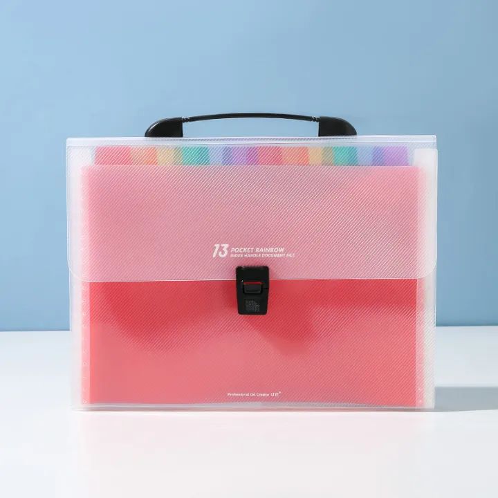 NEW RAINBOW LONG EXPANDABLE ENVELOPE WITH HANDLE A4 Lazada PH