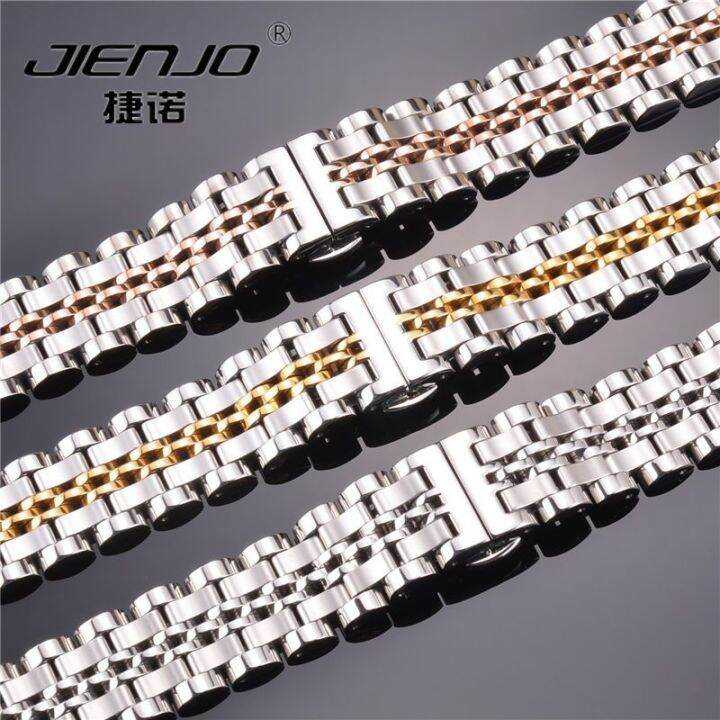 steel-watch-strap-mens-stainless-chain-fine-universal-belt-butterfly-buckle-high-end-atmosphere