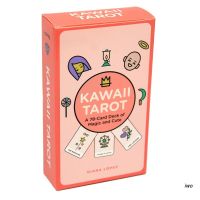 【คุณภาพสูง】Iwo Kawaii Tarot 78 Cards Deck Of Magic And English Oracle Card การ์ดเกมกระดานสําหรับครอบครัวปาร์ตี้แทรอท