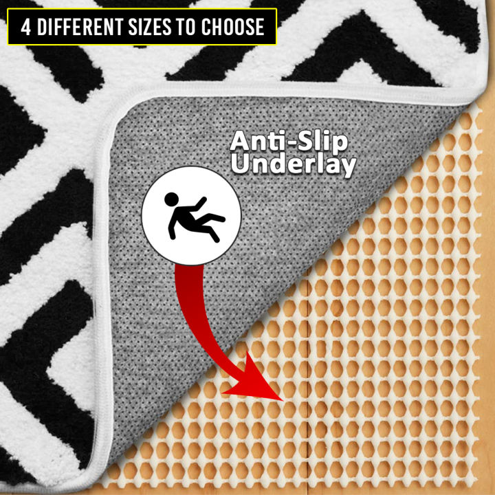 Non Slip Rug Carpet Grip Mat Anti Skid Slip Grippers Underlay