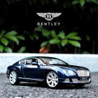 จำลอง 1: 24 Bentley Continental GT Supercar ล้อแม็กรถยนต์รุ่นของเล่น 4 ประตูรถยนต์โลหะเครื่องประดับชุด TRQ9