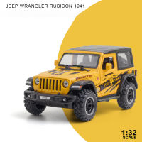 [ในสต็อก] 1:32รถจี๊ปแรงเลอร์ Rubicon 1941 Off-Road รถโลหะผสม D Iecasts และของเล่นยานพาหนะรถยนต์รุ่นเสียงและไฟรถของเล่นสำหรับเด็กของขวัญ