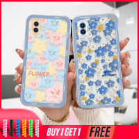 เคส VIVO Y12S Y12 Y20 Y15S Y91C Y21 2021 Y21A Y21T Y30 Y21S Y20S Y12i Y01 Y91 Y30i Y93 Y95 Y15 Y17 Y50 Y53S Y51 2020 Y51A Y33T Y10 Y33S Y1S Y11 Y31 Y20i Y55 Y75 Y16 V21 V23E T1 Y91i Y90 Y51S Y12A Y33 Y30G Y12G Y20A Y20G กล่องดอกไม้น้ำมันขนาดเล็กสีน้ำเงิน