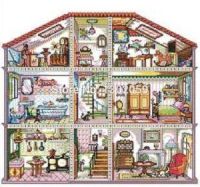 Available High Quality Embroidery Package Cross Stitch Kit Children House 18CT16CT14CT11CT9CT