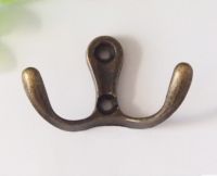 ▣▬﹍ Hardware accessories Zinc alloy Cloth Hooks Vintage Bronze Wall Hook Hanger For Bathroom home storage accessories 53x31MM