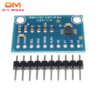 Diymore ADS1115 16บิต16ไบต์4ช่อง I2C IIC อนาล็อกเป็นดิจิตอล ADC PGA แปลงโปรแกรมกำไรเครื่องขยายเสียงความแม่นยำสูง ADC แปลงคณะกรรมการพัฒนา