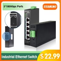 Memo Industrial เราเตอร์อินเตอร์เน็ต Ethernet พร้อม5 10/100Mbps ฐานพอร์ต-T DIN IP40อุตสาหกรรมเราเตอร์อินเตอร์เน็ต