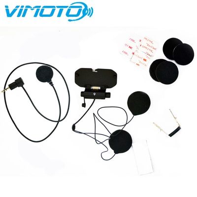 Vimoto ชุดฐานชุดหูฟังหมวกกันน็อคแบบมีบลูทูธมอเตอร์ไซค์ของแท้ V8หูฟังชนิดนุ่มหูฟังไมโครโฟนสำหรับหมวกคลุมเต็มหน้า