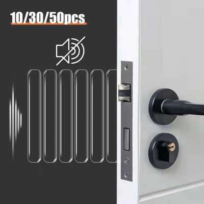 63*10*2.5MM Door Handle Slicer Wall Protector Sticker Adhesive Reusable Shock Absorbent Door Bumper Guard Home Furniture Anti-Crash Pad