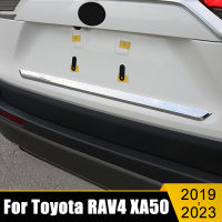 สำหรับ Toyota RAV4 2019-2021 2022 2023 RAV 4 XA50 Hybrid ABS รถด้านหลังฝาปิด Trim Tailgate Tail Gate Molding Garnish Strip