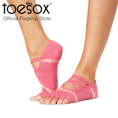 [New Collection]ToeSox Grip Half Toe Elle ถุงเท้าพิลาทิส ถุงเท้ากันลื่นเปิดนิ้วเท้า รุ่น Elle (Spring Fever)