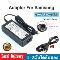 Adapter Samsung 19V=3.16A (5.5 x 3.0mm)อะแดปเตอร์สำหรับโน๊ตบุ๊คคอมพิวเตอร์ซัมซุง สายชาร์จโน๊ตบุ๊คซัมซุง (Black)ฟรีสายไฟ B38