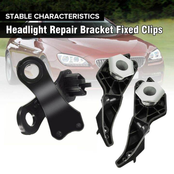 2-pair-halogen-headlight-repair-brackets-clip-for-bmw-e60-e61-car-63126941478