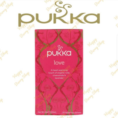 ชา PUKKA Organic Herbal Tea 🍃⭐LOVE⭐🍵 ชาสมุนไพรออแกนิค ชาเพื่อสุขภาพจากประเทศอังกฤษ 1 กล่องมี 20 ซอง