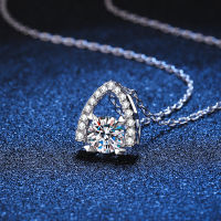 [COD] สดห่วงโซ่อุปทาน s925 เงิน Moissanite สร้อยคอ ชุบหอรักเต็มรูปแบบ pt950 โรงแรมในหญิงสร้อยเพชร Christmas Gift