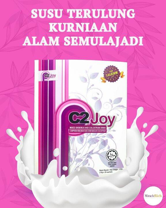 C2 Joy Susu Kolostrum Mixed Skim Milk Powder Bantu Kesihatan Tulang ...