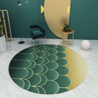 Nordic Simple Style Round Carpets Modern Living Room Rugs Light Luxury Bedroom Decor Bedside Carpet Large Area Study Lounge Rug