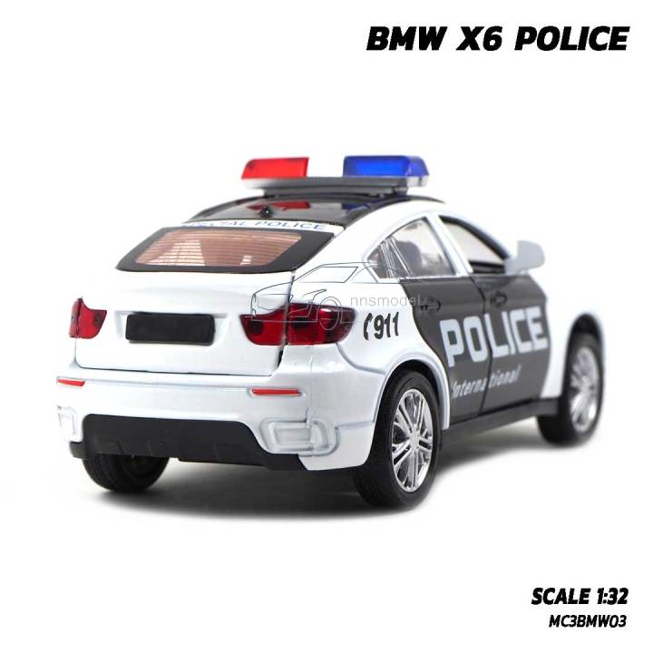 gregory-โมเดลรถตำรวจ-bmw-x6-รถโมเดลเหล็ก-รถตำรวจ-bmw-มีไฟ-มีเสียงไซเรน-เปิดประตูได้-scale-1-32-ของลงใหม่จ้าาา-โมเดลรถเหล็ก-มีเสียงมีไฟ