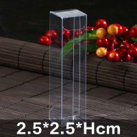 20pcs/lot Large plastic cosmetic packaging box long clear pvc box packagingPlastic Folding pvc Boxes Party Favors Long PVC